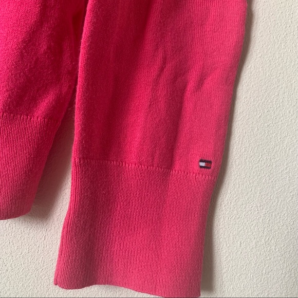 Tommy Hilfiger Bright fuchsia pink cardigan size Medium - Picture 3 of 5